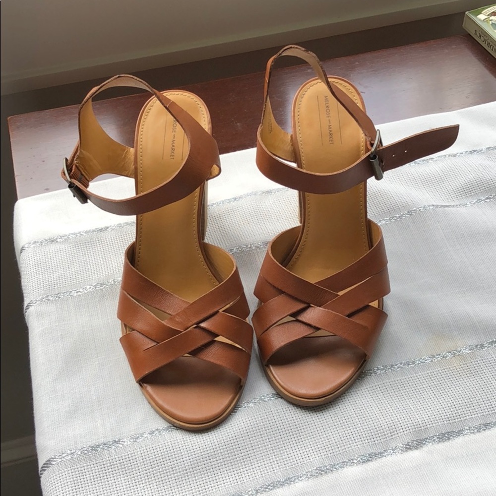 Light Brown Block Heels